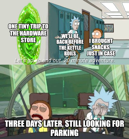 20 minute adventure rick morty meme