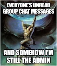 Atlas holding Earth meme