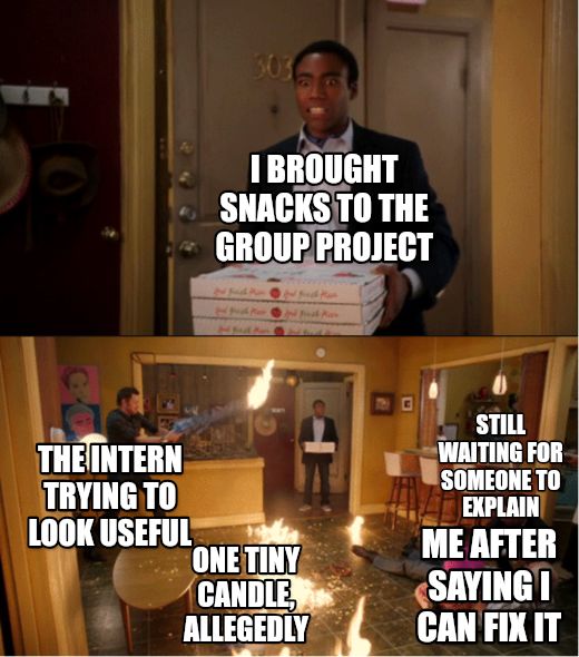 Community Fire Pizza Meme meme