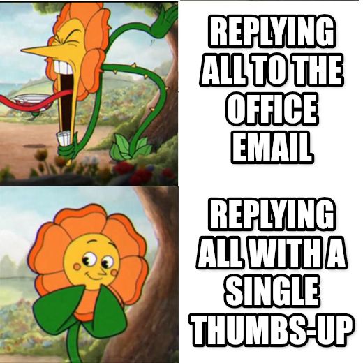 Cuphead Flower meme
