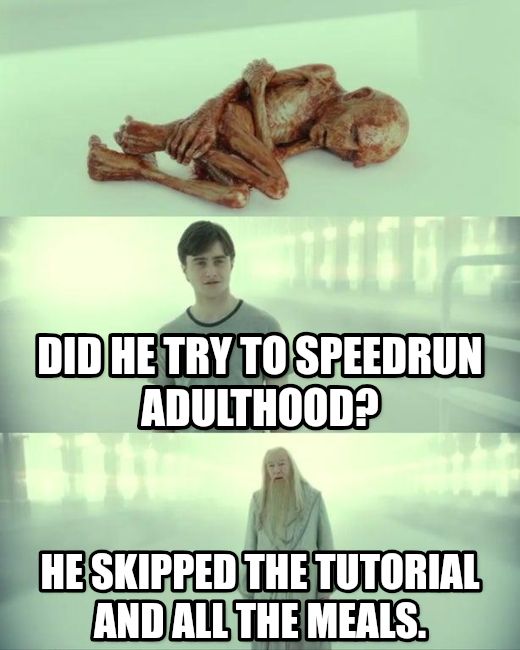 Dead Baby Voldemort / What Happened To Him meme