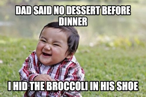 Evil Toddler meme