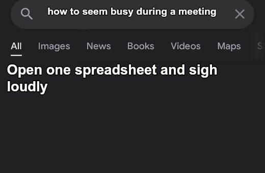 Fake search meme