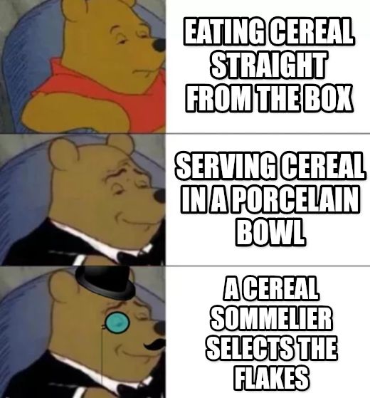 Fancy pooh meme