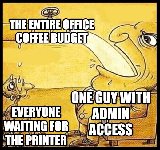 fat guy drinking water meme