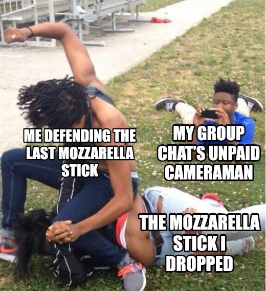 Guy recording a fight meme