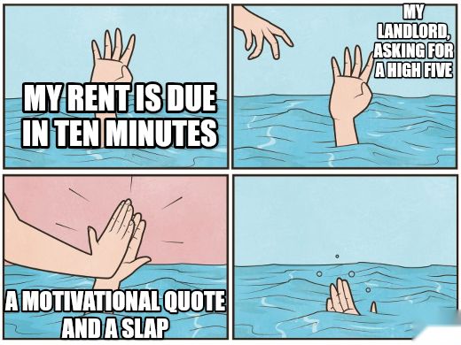 High five drown meme