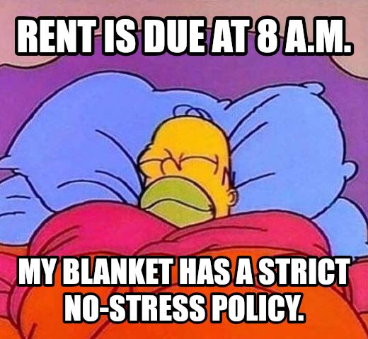 Homer Simpson sleeping peacefully meme
