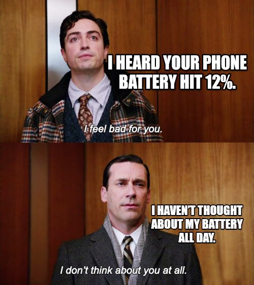 I don't think about you at all Mad Men meme