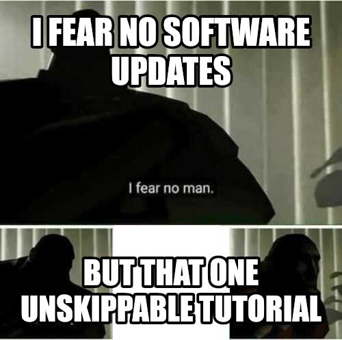 I fear no man meme