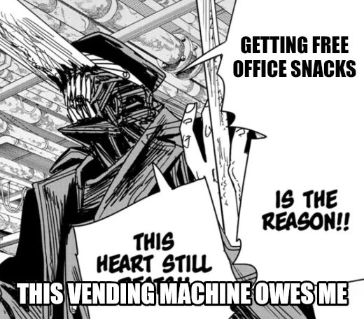 killing chainsaw man is the reason this heart still beats meme