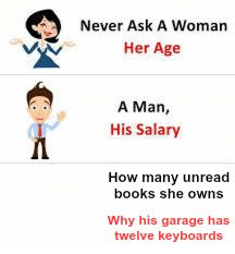 Never ask a woman her age meme