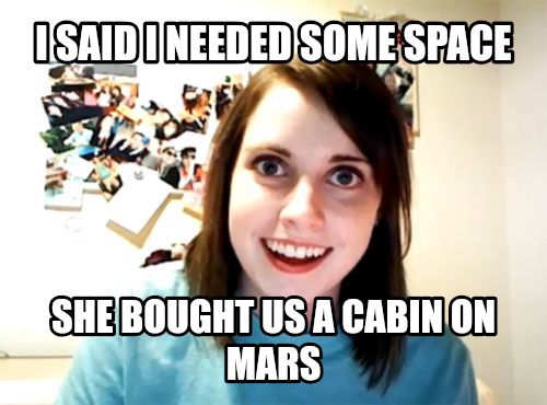 Overly Attached Girlfriend meme