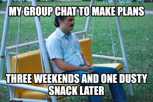 Pablo escobar waiting alone meme