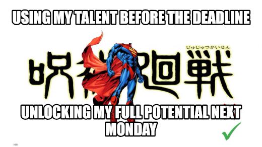Potential man (blank) meme