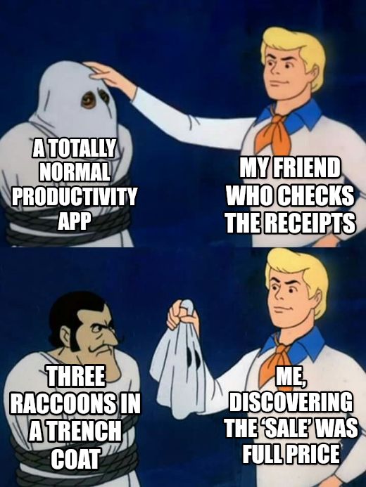 Scooby doo mask reveal meme