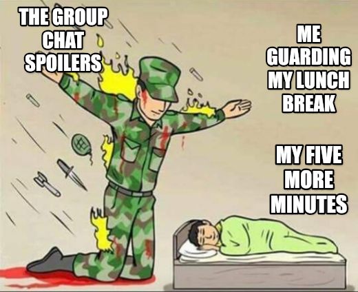 Soldier protecting sleeping child meme