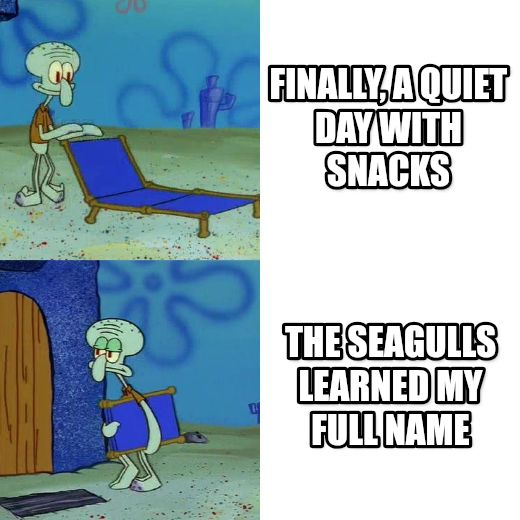 Squidward chair meme