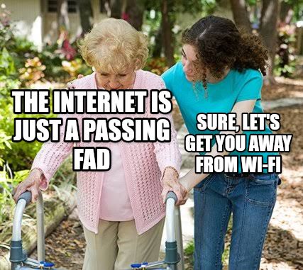Sure grandma let's get you to bed meme