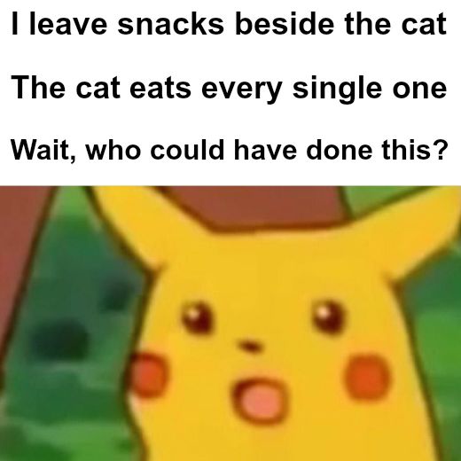 Surprised Pikachu meme