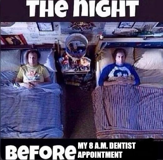The night before meme
