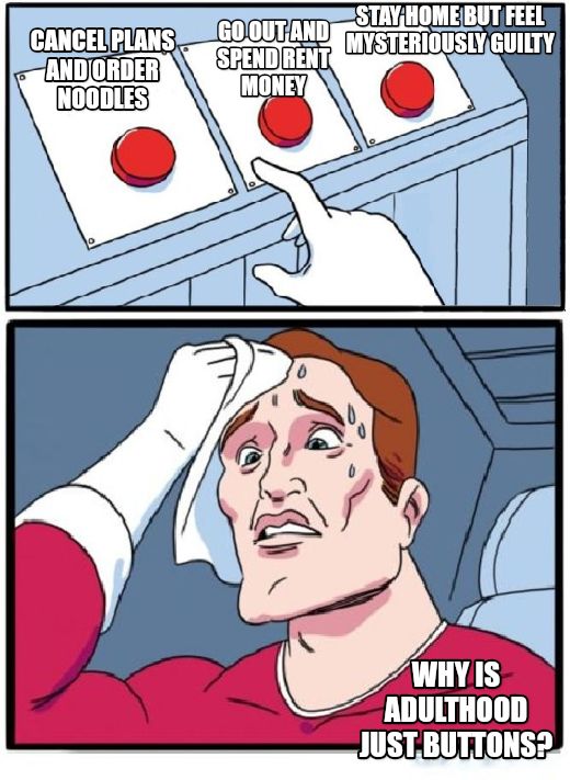 Three Buttons meme
