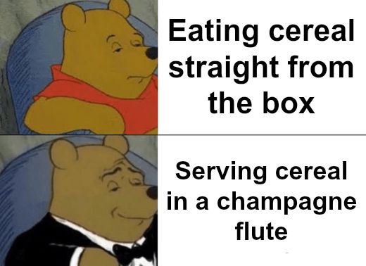 Tuxedo Winnie The Pooh meme