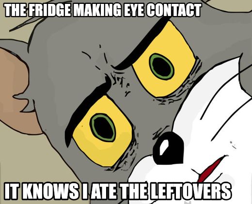Unsettled Tom meme