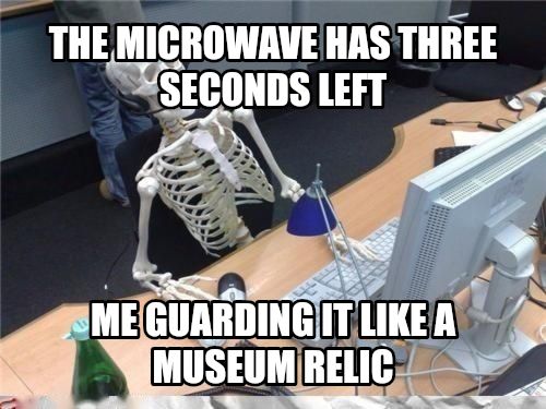 Waiting skeleton meme