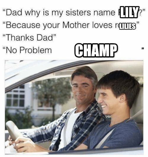 Why is my sister's name Rose meme