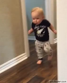 Baby run meme template