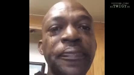 Black man crying meme template
