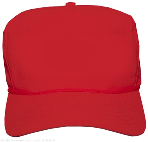 blank red MAGA hat meme template