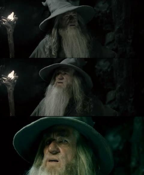 Confused Gandalf meme template