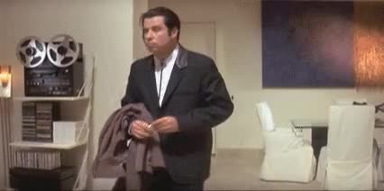 Confused John Travolta Pulp Fiction meme template