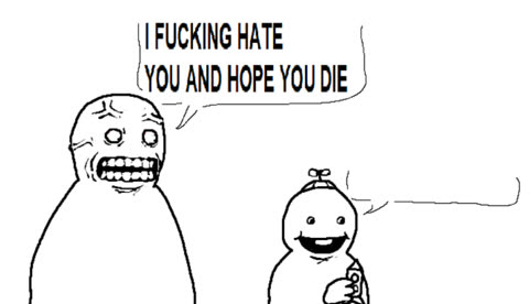i hate you and hope you die meme template