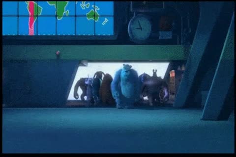 Monster Inc. Walking meme template