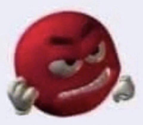 Red M&M angry meme template