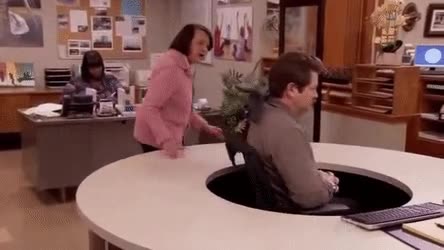 Ron Swanson ignoring lady meme template