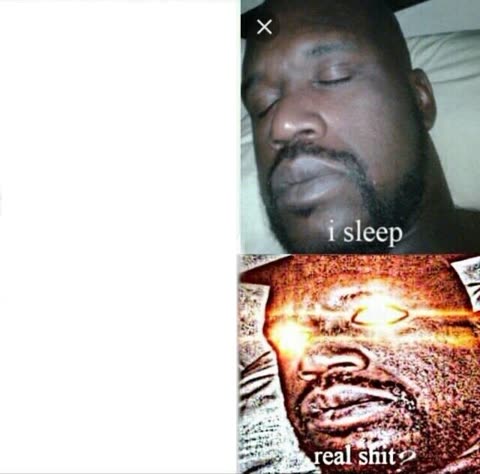 Sleeping Shaq meme template