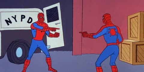 Spider Man Double meme template