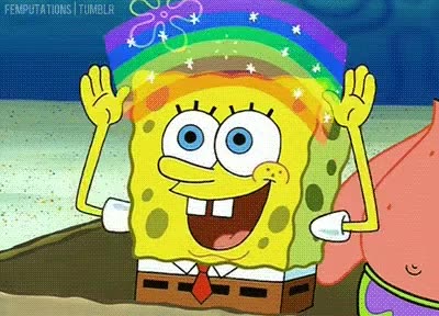 Spongebob Rainbow Gif template meme meme template
