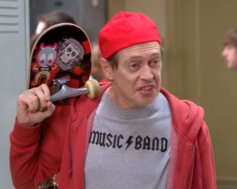 Steve Buscemi Fellow Kids meme template
